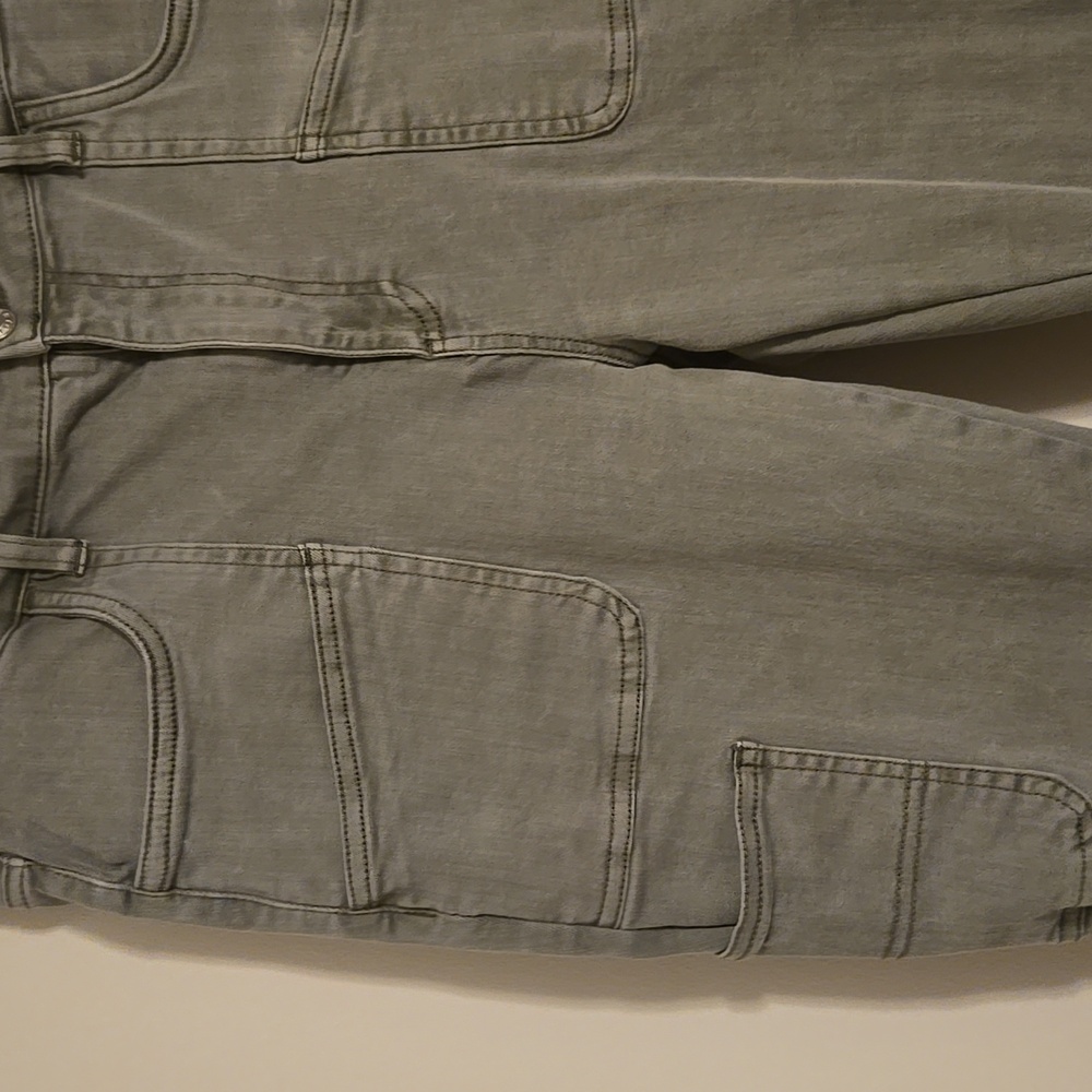Oat Olive Green Cargo Jeans - Picture 5 of 5